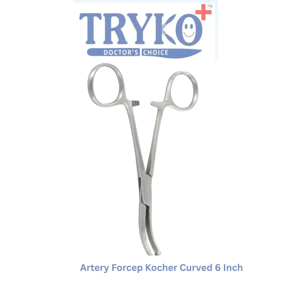 Artery Forceps Kocher Curved 6 Inch