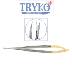 Castroviejo Scissor, Round Handle, TC, Curved 8"
