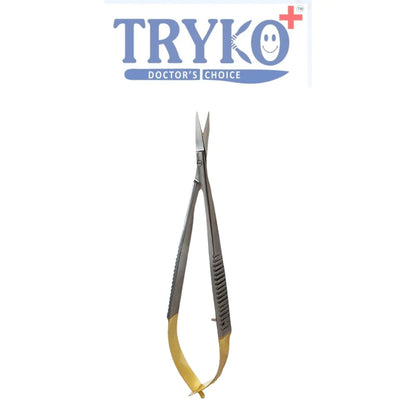 Castroviejo Scissor, Flat Handle, Straight TC 6 Inch , 7 Inch & 8 Inch