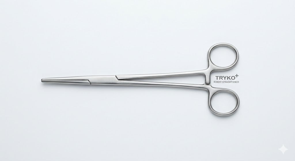 Artery Forceps Robert Straight & Curved 9 Inch Brand TRYKO+