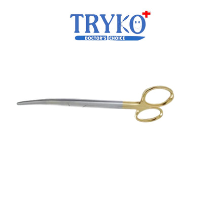 Mayo Scissor T.C. Curved 5", 6", 7", 8", 9",& 10 Inch Brand TRYKO+