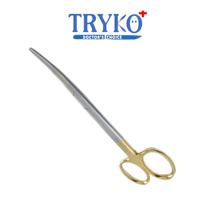 Mayo Scissor T.C. Curved 5", 6", 7", 8", 9",& 10 Inch Brand TRYKO+