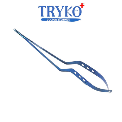 Yasargil Micro Needle Holder Straight & Curved , 9" Titanium Brand TRYKO+