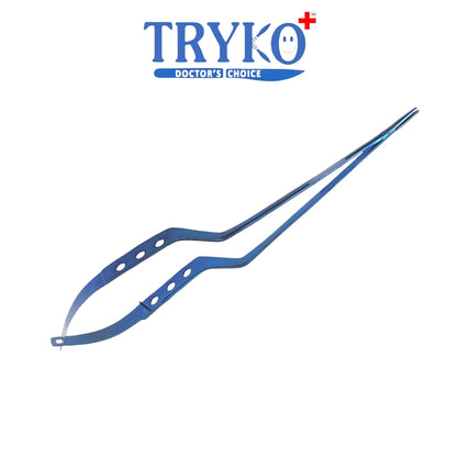 Yasargil Micro Needle Holder Straight & Curved , 9" Titanium Brand TRYKO+
