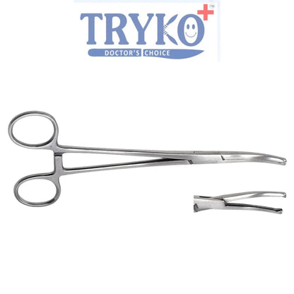 Hysterectomy Clamp, Angular 8 Inch & 10 Inch