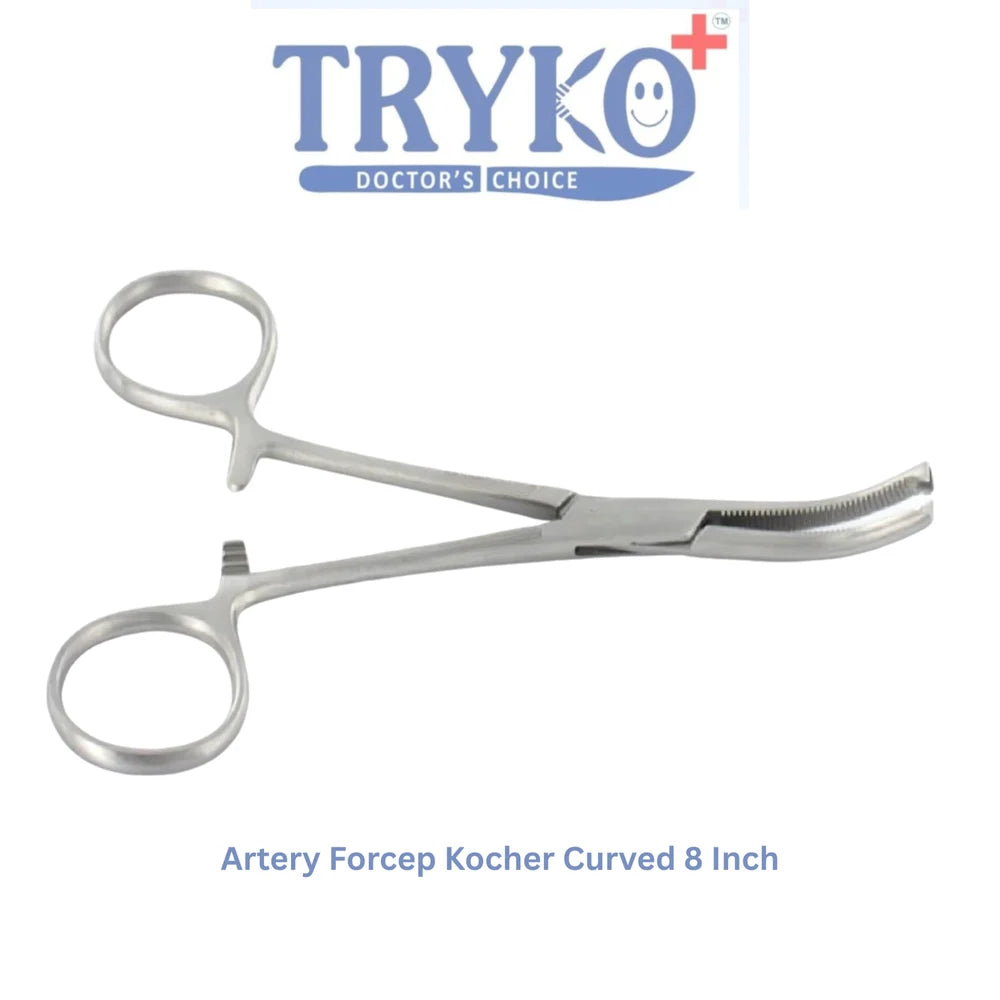 Artery Forceps Kocher Curved 8 Inch