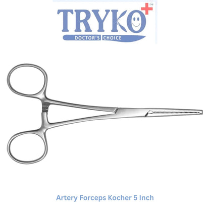 Artery Forceps Kocher Straight 5 Inch To 12 Inch