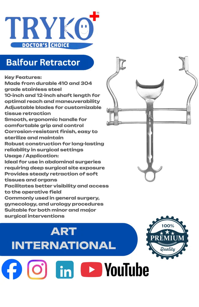 Balfour Retractor 12 Inch Shaft