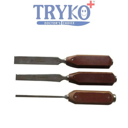 Bone Osteotome Fiber Handle 5 MM, 10MM, 15MM, 20MM Straight