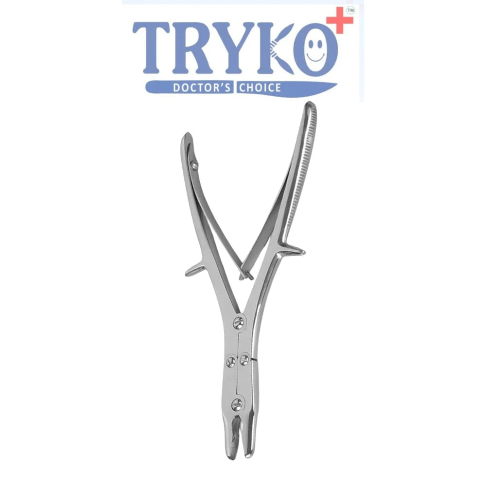 Bone Rongeur Double Action Straight, 2mm Tip, 7 Inch