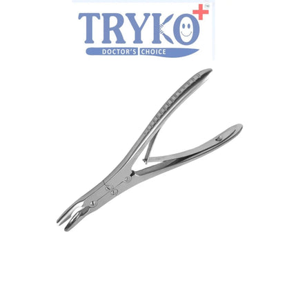 Bone Rongeur Double Action Curved, 4mm Tip, 6 Inch To 10 Inch