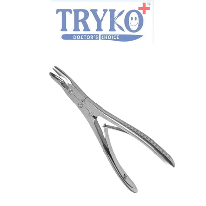 Bone Rongeur Double Action Curved, 4mm Tip, 6 Inch To 10 Inch