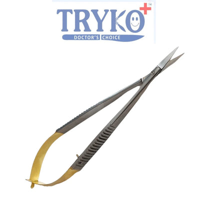 Castroviejo Scissor, Flat Handle, Straight TC 6 Inch , 7 Inch & 8 Inch