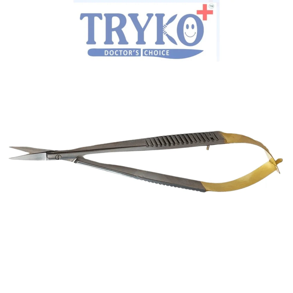 Castroviejo Scissor, Flat Handle, Straight TC 6 Inch , 7 Inch & 8 Inch