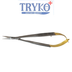 Castroviejo Scissor, Flat Handle, Straight 6"