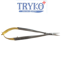 Castroviejo Scissor, Flat Handle, Straight 6"