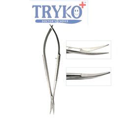 Castroviejo Scissor, Flat Handle, Curved 7"