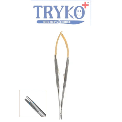 Castroviejo Needle Holder, Round Handle, TC, Straight 5", 6", 7", 8" & 9"