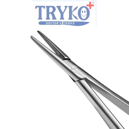 Castroviejo Needle Holder, Flat Handle, Curved 6",7",8"