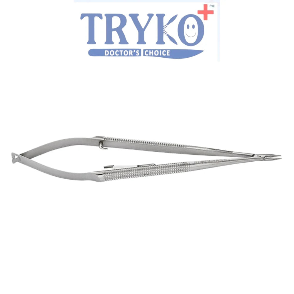 Castroviejo Needle Holder, Round Handle, Straight 6"