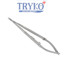 Castroviejo Needle Holder, Round Handle, Straight 8"