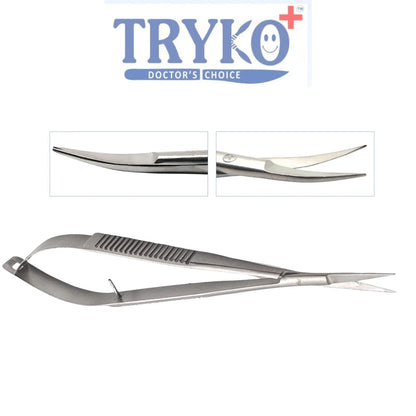 Castroviejo Scissor, Flat Handle, Straight 6 Inch , 7 Inch & 8 Inch