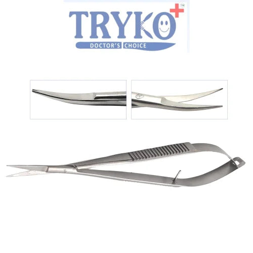 Castroviejo Scissor, Flat Handle, Straight 6 Inch , 7 Inch & 8 Inch