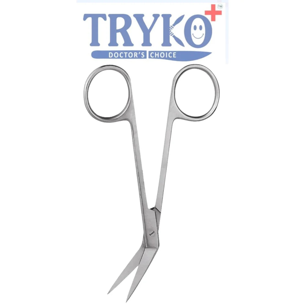 Iris Scissor, Angular, 4.5 Inch