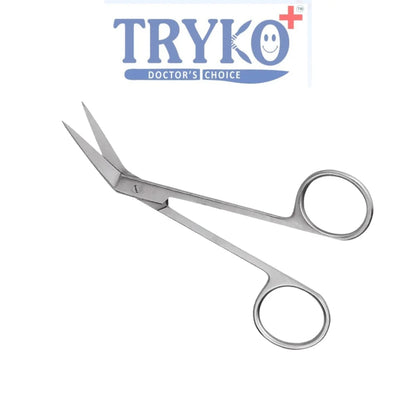 Iris Scissor, Angular, 4.5 Inch