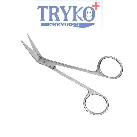 Iris Scissor, Angular, 4.5 Inch