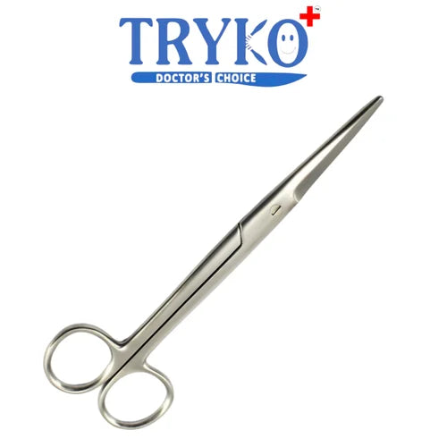 Mayo Scissors Straight 5.5", 6.5", 7.5", 8.5", 9" & 10 Inch Brand TRYKO+