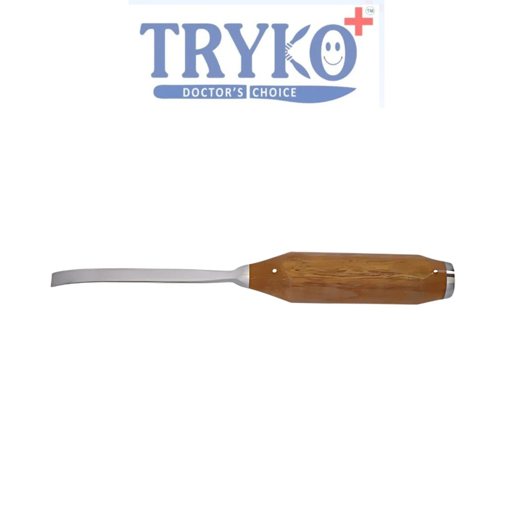 Bone Osteotome Tikki Waali Fiber Handle 5mm, 10mm, 15mm & 20mm Curved