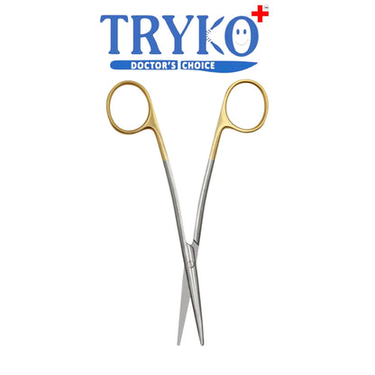 Metzenbaum Scissors T.C Straight & Curved 9 Inch Brand TRYKO+