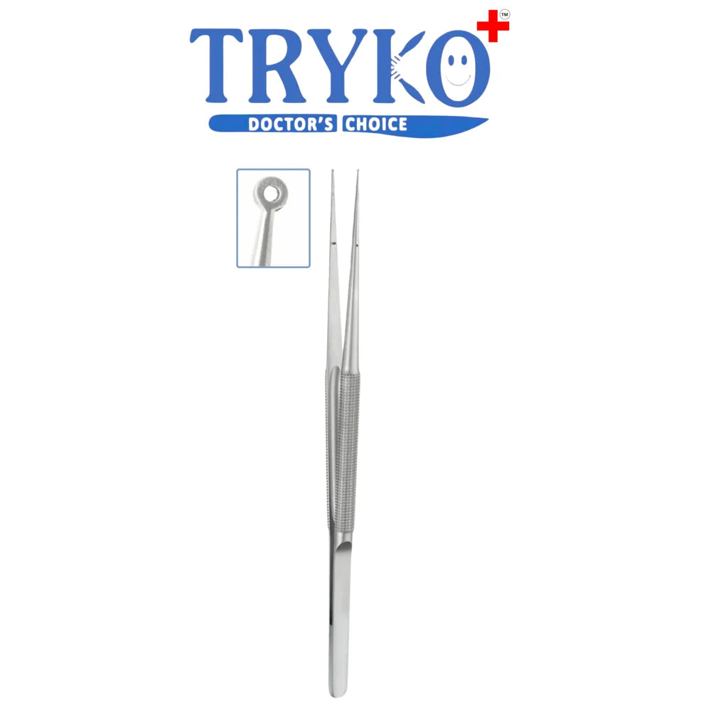 Micro Ring Forceps Flat S.S 6 Inch, 7 Inch & 8 Inch Inch Brand TRYKO+