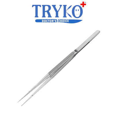 Micro Ring Forceps Flat S.S 6 Inch, 7 Inch & 8 Inch Inch Brand TRYKO+