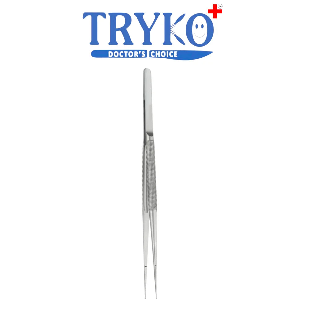 Micro Ring Forceps Flat S.S 6 Inch, 7 Inch & 8 Inch Inch Brand TRYKO+