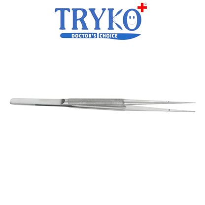 Micro Ring Forceps Flat S.S 6 Inch, 7 Inch & 8 Inch Inch Brand TRYKO+