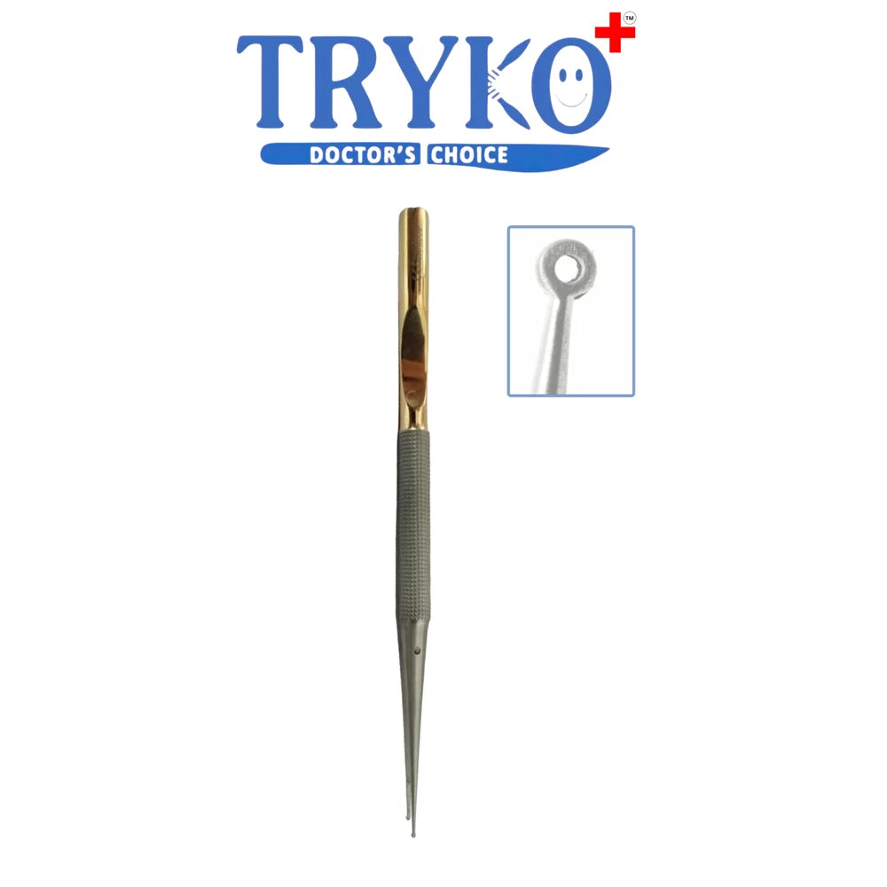 Micro Ring Forceps Diamond Dust with Balancer 8 Inch