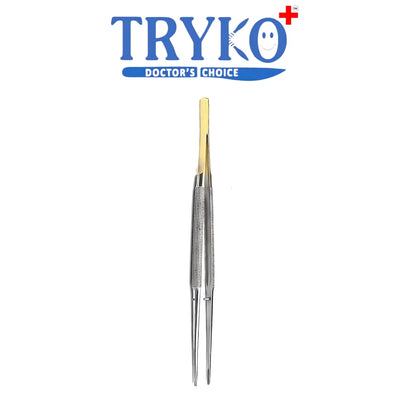 Micro Suture Tying Forceps Diamond Dust 7 Inch Straight