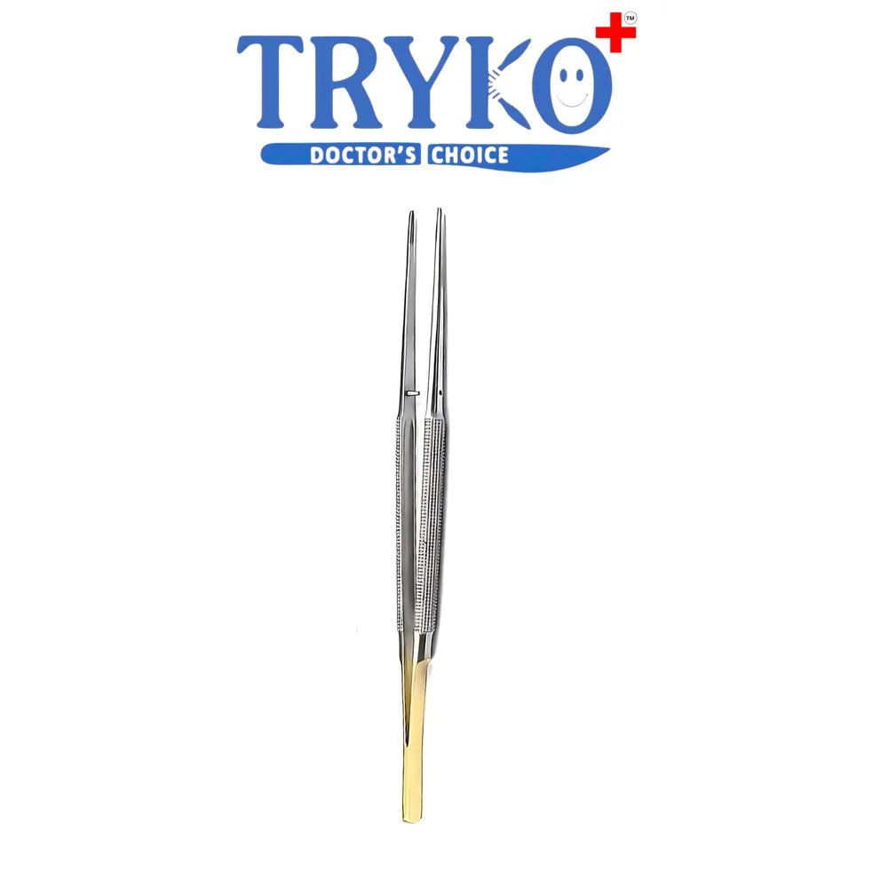 Micro Suture Tying Forceps Diamond Dust 7 Inch Straight