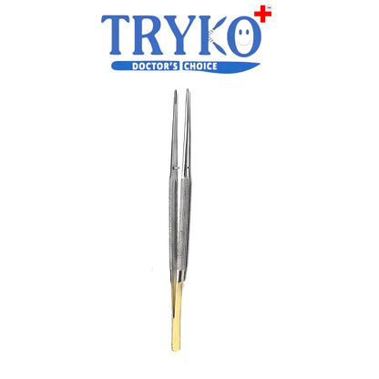Micro Suture Tying Forceps Diamond Dust 7 Inch Straight