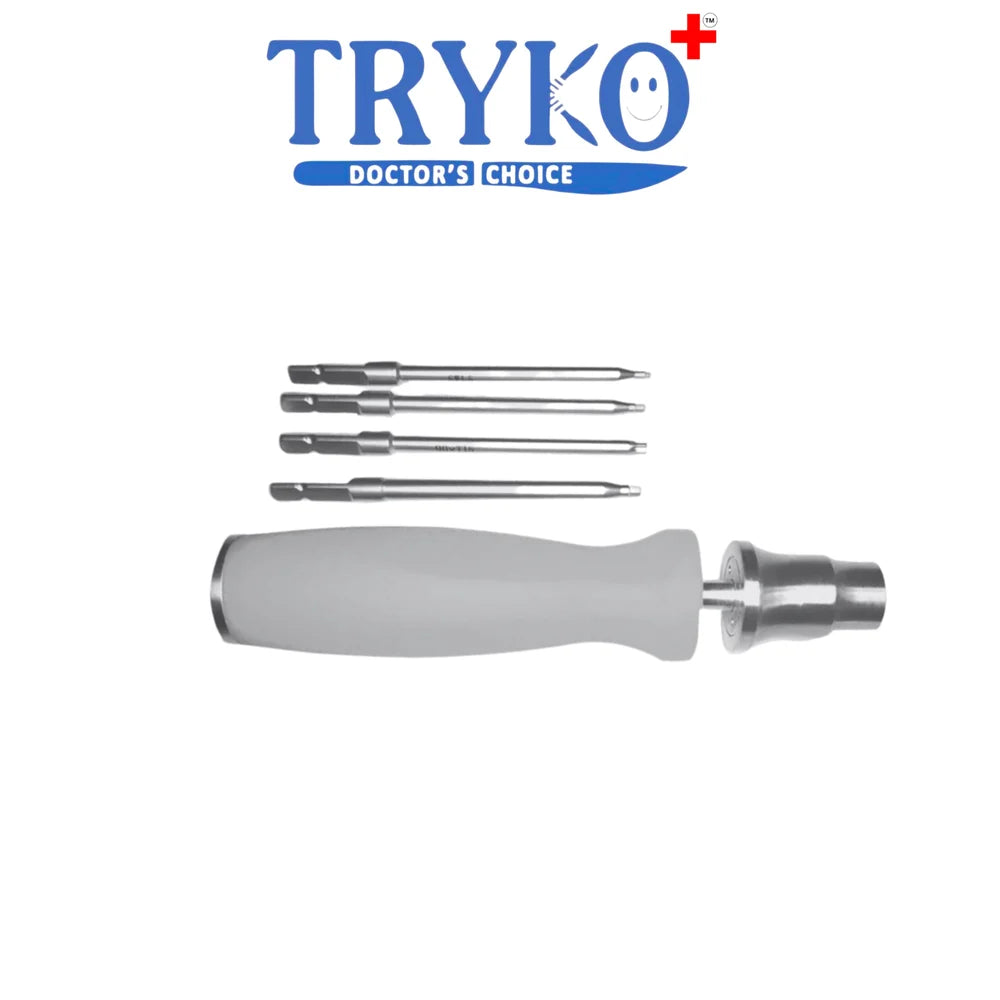 Screwdriver Adjustable with Universal Handle Brand TRYKO+