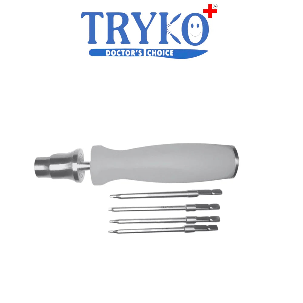 Screwdriver Adjustable with Universal Handle Brand TRYKO+