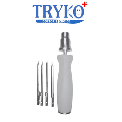 Screwdriver Adjustable with Universal Handle Brand TRYKO+
