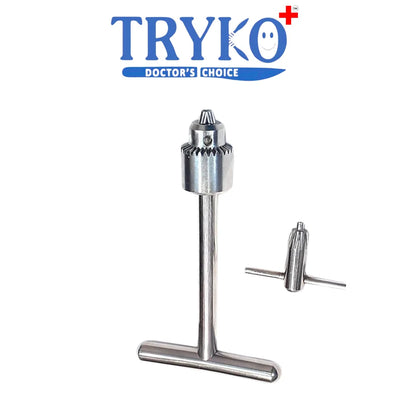 T Handle Trephine with Chuck 7 Inch Brand TRYKO+