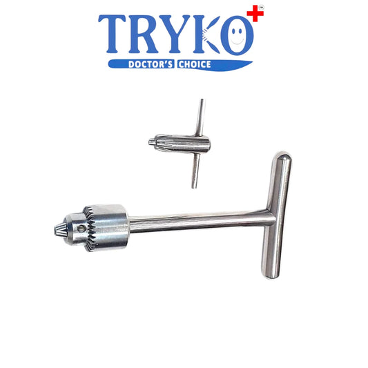 T Handle Trephine with Chuck 8 Inch Brand TRYKO+