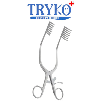 Mastoid Retractor 8 Inch Or 8.5 Inch 6x7 Prongs , Long Pronge