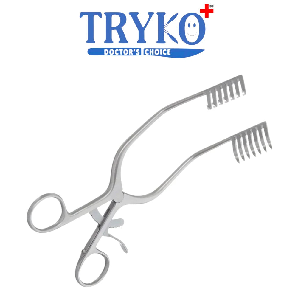 Mastoid Retractor 8 Inch Or 8.5 Inch 6x7 Prongs , Long Pronge