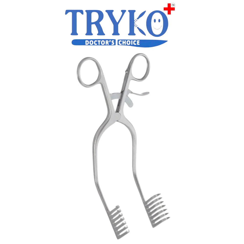 Mastoid Retractor 8 Inch Or 8.5 Inch 6x7 Prongs , Long Pronge