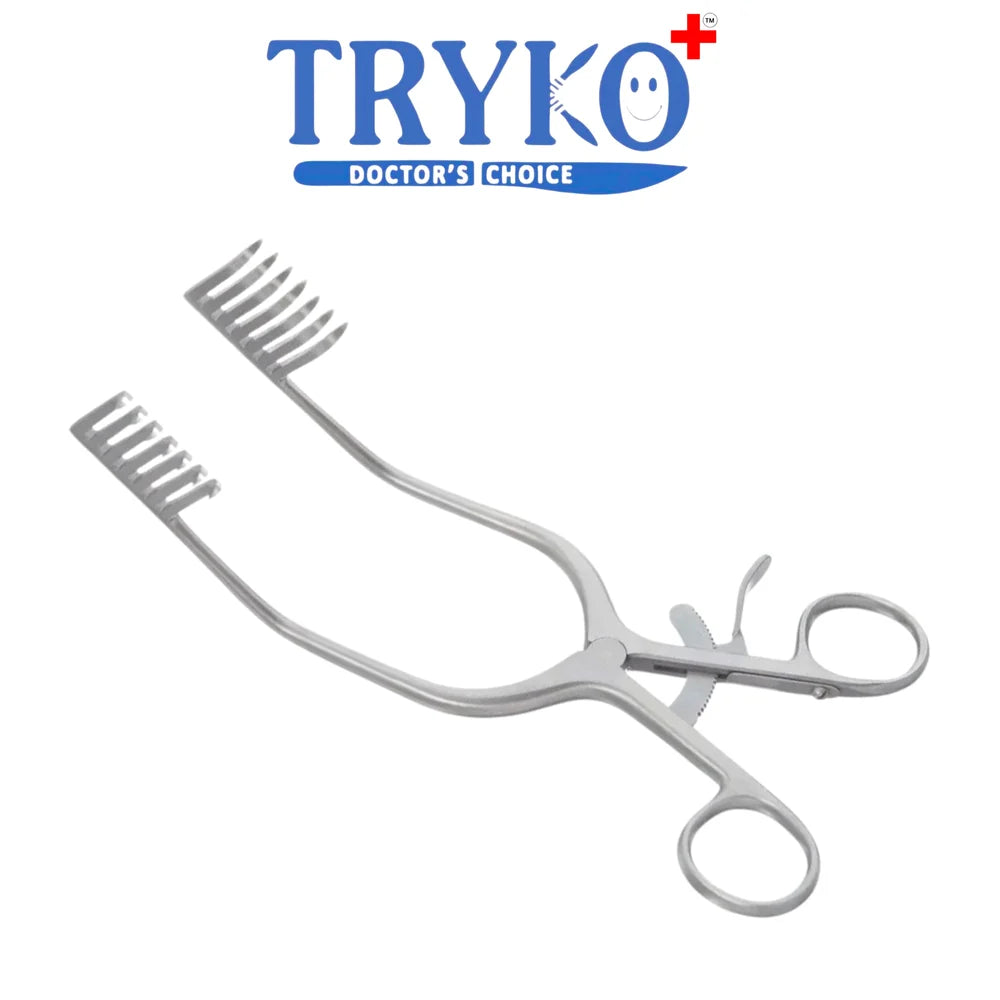 Mastoid Retractor 8 Inch Or 8.5 Inch 6x7 Prongs , Long Pronge